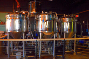Brewery equipment in Corona, California